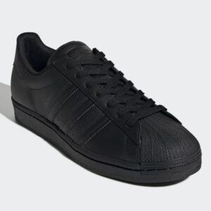 Adidas Triple Black Superstar Sneakers 9